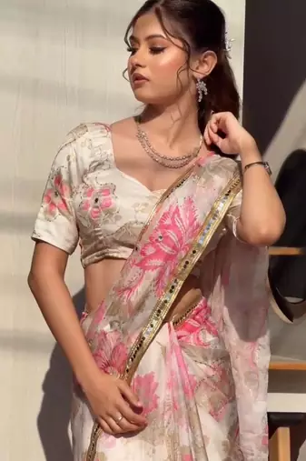 Summer special premium tabby silk saree with sequence work