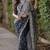 Premium butterfly soft net saree with hand pearl & sequins