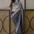 Premium butterfly soft net saree with hand pearl & sequins