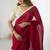 Sparkle silk ready-to-wear saree with banarasi silk blouse