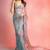 Tabby silk saree with handwork sequins & real mirror border