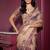 Premium georgette saree with handwork sequins & mirror work
