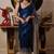 Heavy georgette saree with dual sequins & cutwork