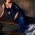 Heavy georgette saree with dual sequins & cutwork
