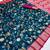 Peacock Blue Color zari weaving Work silk saree