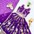 Purple sequence embroidered lehenga set