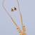 Gold plated fancy necklace set of south indian theam