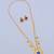 Gold plated fancy necklace set of south indian theam