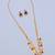 Gold plated fancy necklace set of south indian theam