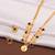 Gold plated fancy necklace set of south indian theam