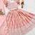 pink chinon silk frill sleeve design lehenga set