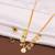 Gold plated fancy necklace set of south indian theam