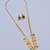 Gold plated fancy necklace set of south indian theam