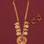 Gold plated fancy necklace set of south indian theam