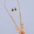 Gold plated fancy necklace set of south indian theam