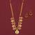Gold plated fancy necklace set of south indian theam