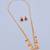 Gold plated fancy necklace set of south indian theam