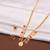 Gold plated fancy necklace set of south indian theam