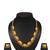Gold plated fancy necklace set of south indian theam