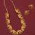 Gold plated fancy necklace set of south indian theam