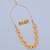 Gold plated fancy necklace set of south indian theam