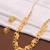 Gold plated fancy necklace set of south indian theam