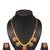 Gold plated fancy necklace set of south indian theam