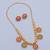 Gold plated fancy necklace set of south indian theam