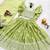 Perrot chinon silk frill sleeve design lehenga set