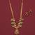Gold plated fancy necklace set of south indian theam