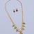 Gold plated fancy necklace set of south indian theam