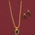 Gold plated fancy necklace set of south indian theam