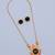 Gold plated fancy necklace set of south indian theam