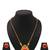 Gold plated fancy necklace set of south indian theam