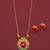 Gold plated fancy necklace set of south indian theam