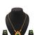 Gold plated fancy necklace set of south indian theam
