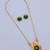 Gold plated fancy necklace set of south indian theam
