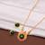 Gold plated fancy necklace set of south indian theam
