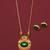 Gold plated fancy necklace set of south indian theam