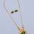 Gold plated fancy necklace set of south indian theam