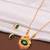 Gold plated fancy necklace set of south indian theam