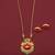 Gold plated fancy necklace set of south indian theam