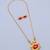 Gold plated fancy necklace set of south indian theam