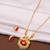 Gold plated fancy necklace set of south indian theam