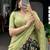 Alluring Black Kalamkari Printed Silk Festive Wear Half Saree Lehenga