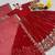 Lovely Red Sequins Georgette Engagement Wear Gown With Dupatta