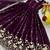 Fantastic Wine Embroidered Georgette Wedding Wear Gown With Dupatta