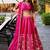 Deep Pink Satin Georgette Zari Sequence Embroidery Work Lehenga Choli