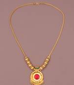Gold plated fancy necklace  of south indian theam