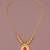 Gold plated fancy necklace  of south indian theam